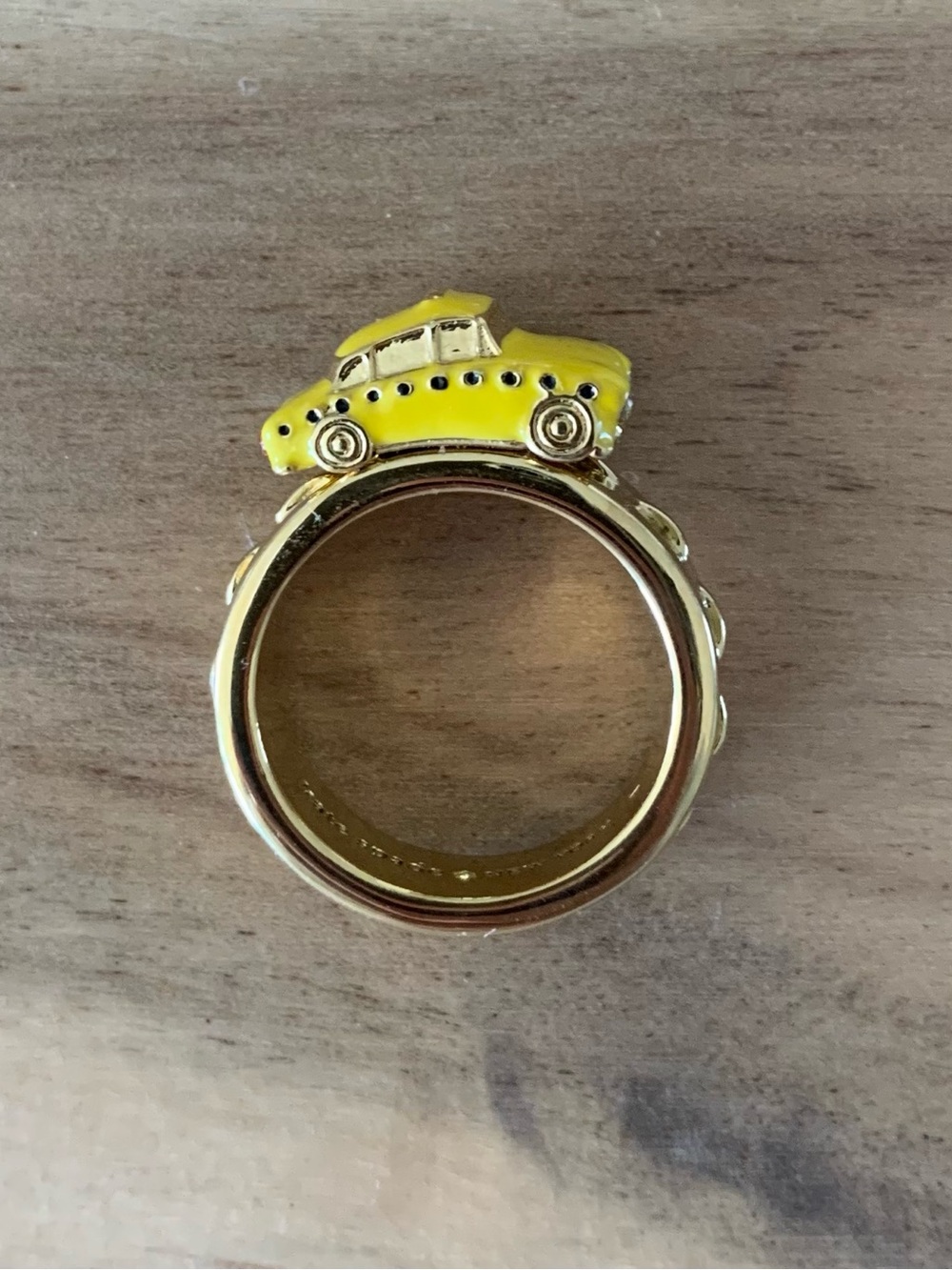 Kate Spade taxi cab New York ring Size7 NWOT